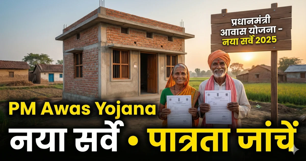 PM Awas Yojana: 2025, शुरू हुआ नया सर्वे-जानिए कैसे मिलेगा पक्का घर